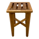 1950s wooden slat stool reconstruction