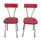 Paire de chaises formica années 60