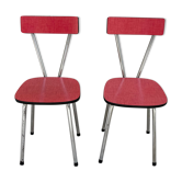 Paire de chaises formica années 60
