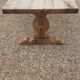 Monastery style table in solid oak