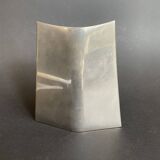 Dominique Imbert. Design vase in brushed metal circa 1970