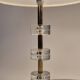 Timeless pair of Scandinavian Modern table lamps with Orrefors glass and brass