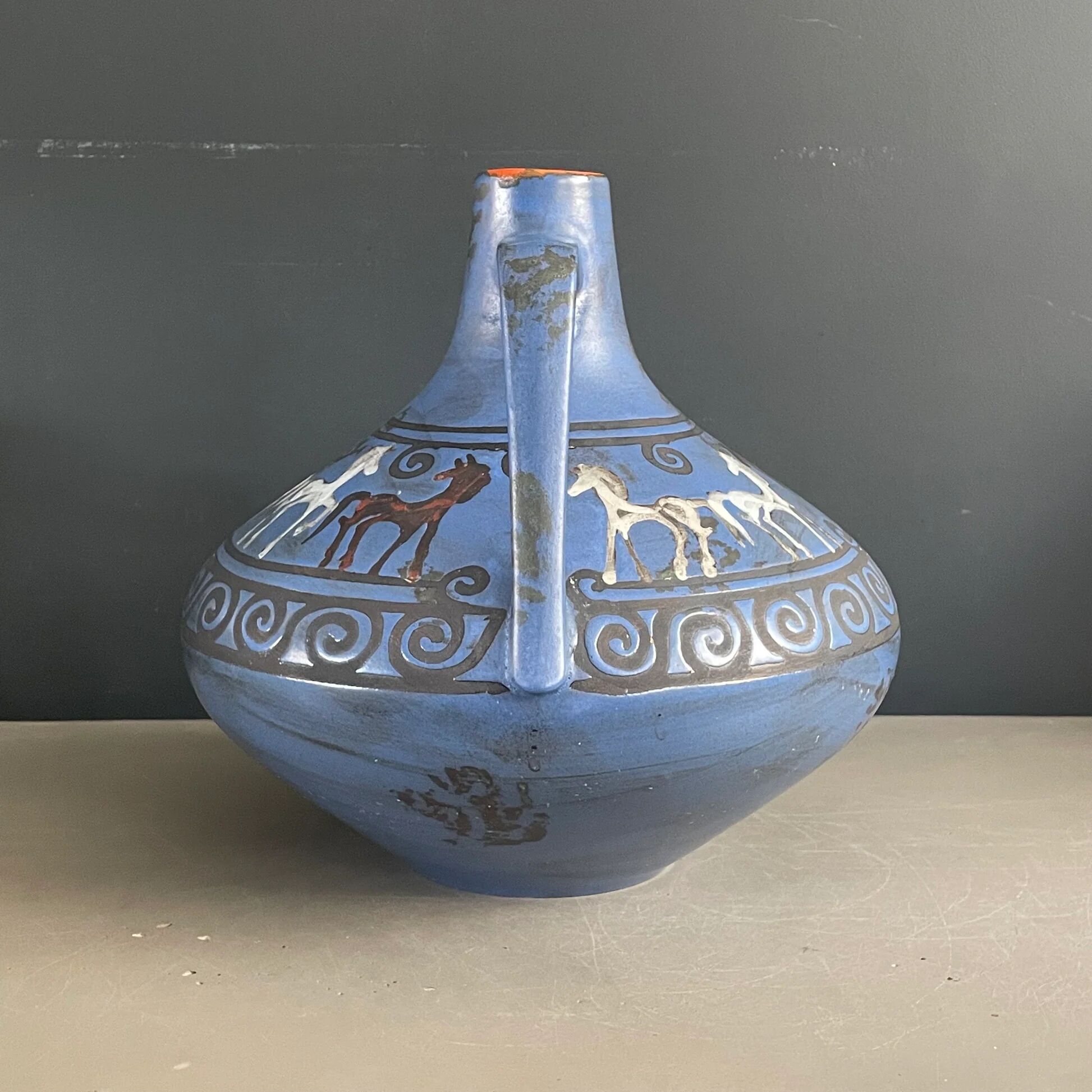 Vase Ceramano motif Pergamon - West Germany