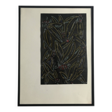 Elie Dayan, Untitled (Vegetal Pattern 2). Mixed media on paper.