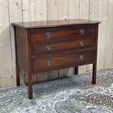 1950s English chest of drawers in mahogany