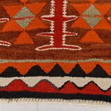 3x10 Red & Orange Tribal Kilim Runner Rug 93x308Cm SK 34615