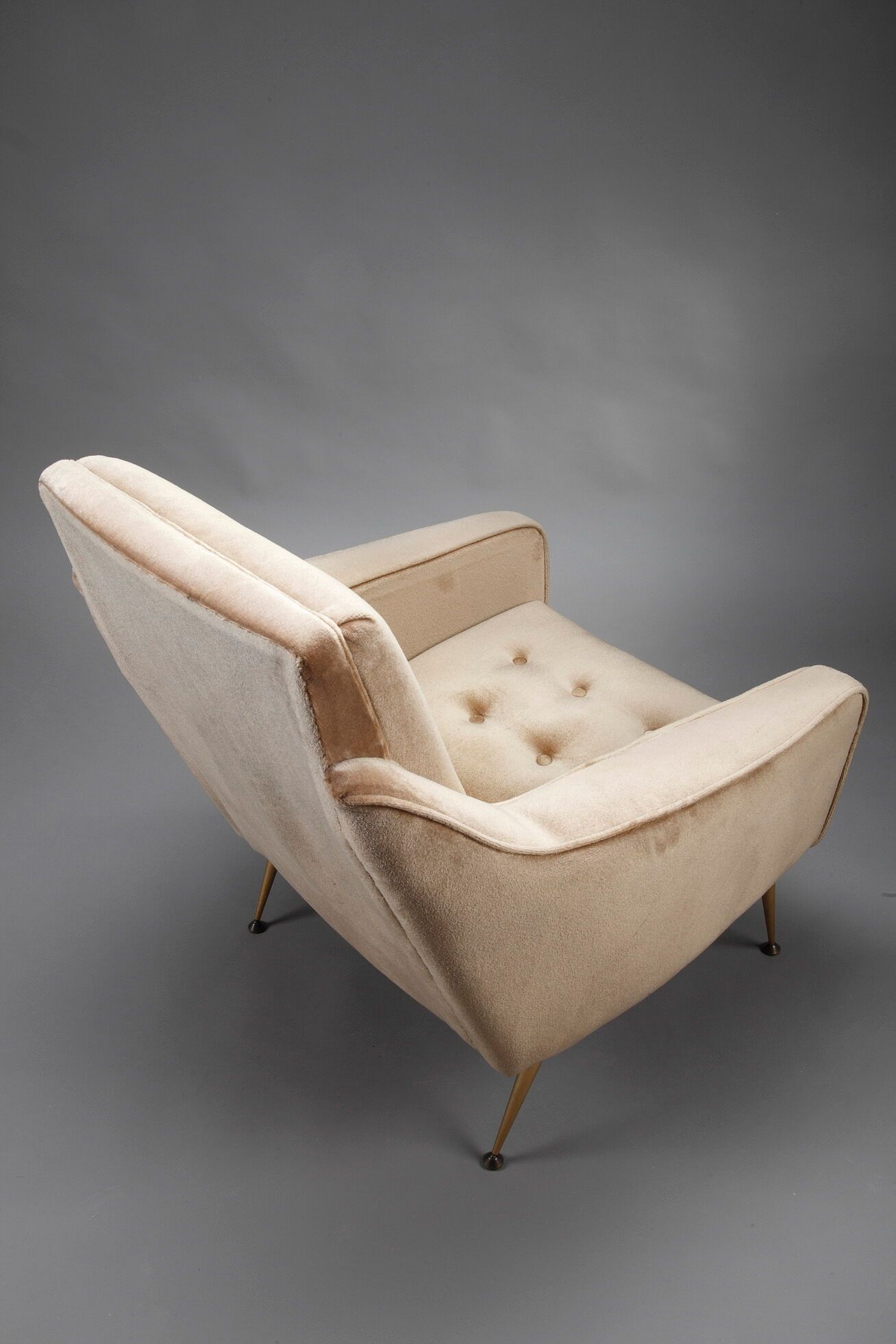 Pair of velvet chairs from the 50s