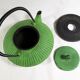 Flat cast iron teapot