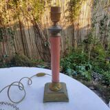 Classic lamp with pink marble