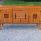 Vintage dining room attributed to Audoux and Minet in bamboo and rattan