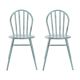 Vintage blue metal chair - Lot of 2