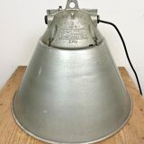 Grey Industrial Explosion Proof Lamp with Aluminium Shade from Zaos, 1970s