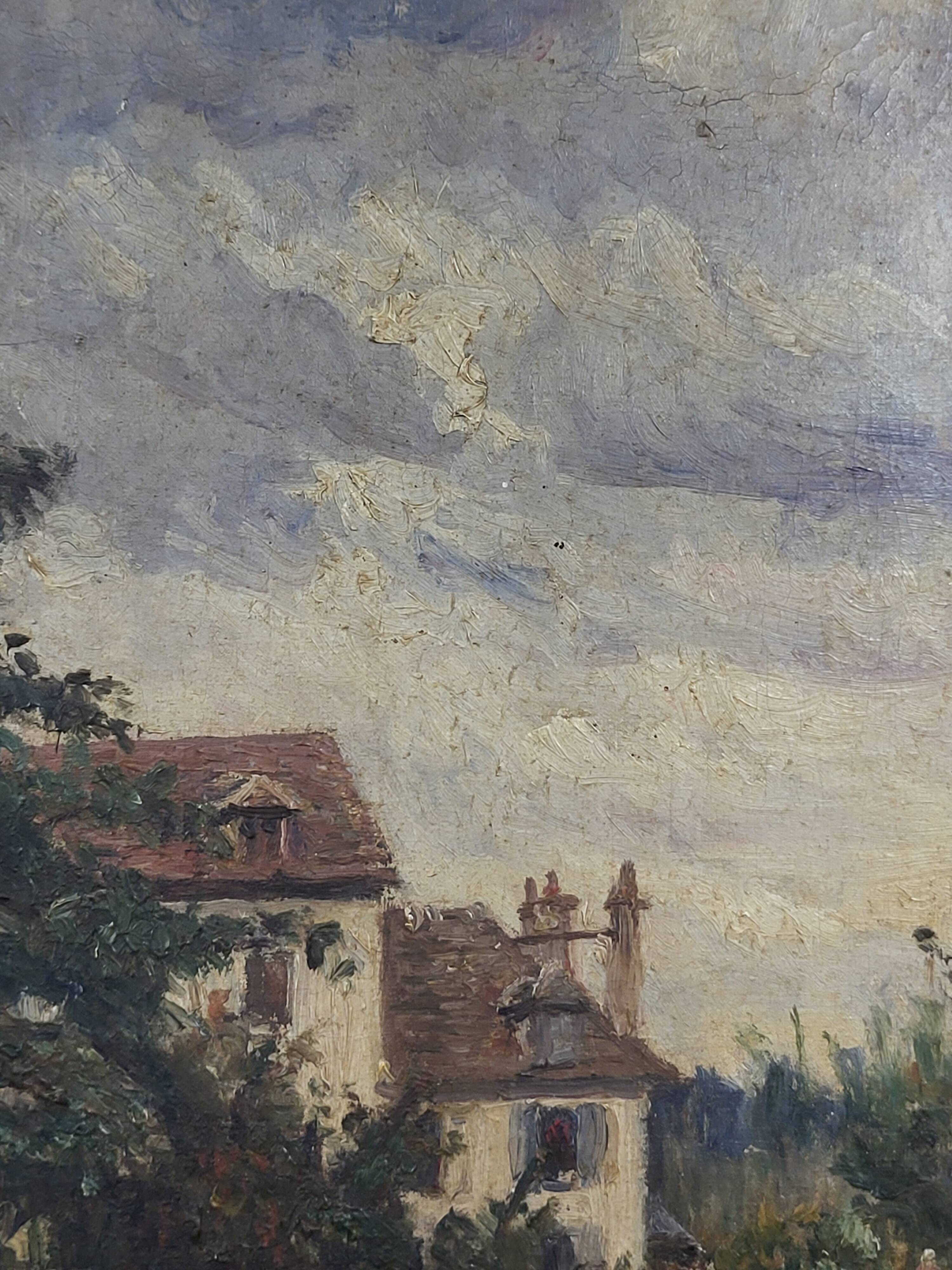 Eugénie Moujon-Gauvin (1850–1910) – Landscape with Stream - 19th century