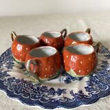 Strawberry liqueur slushie cups