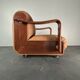 Midcentury brutalist embassy lounge or easy low club chair, 1960s