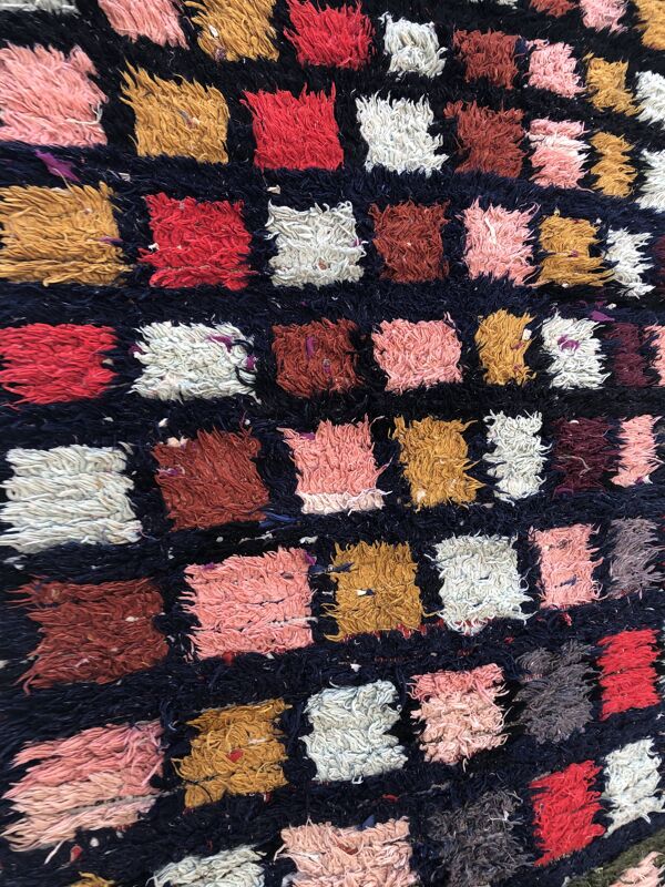 Tapis berbère marocain vintage Azilal couloir 2,82x0,9m
