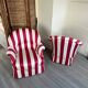 Paire de fauteuil crapaud style rococo