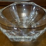 Hexagonal Crystal Bowl / Ashtray Art Deco Period