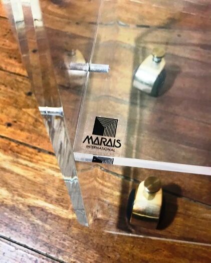 Transparent coffee table