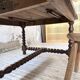 Solid oak table 1900 drapery style XL 280cm with extensions
