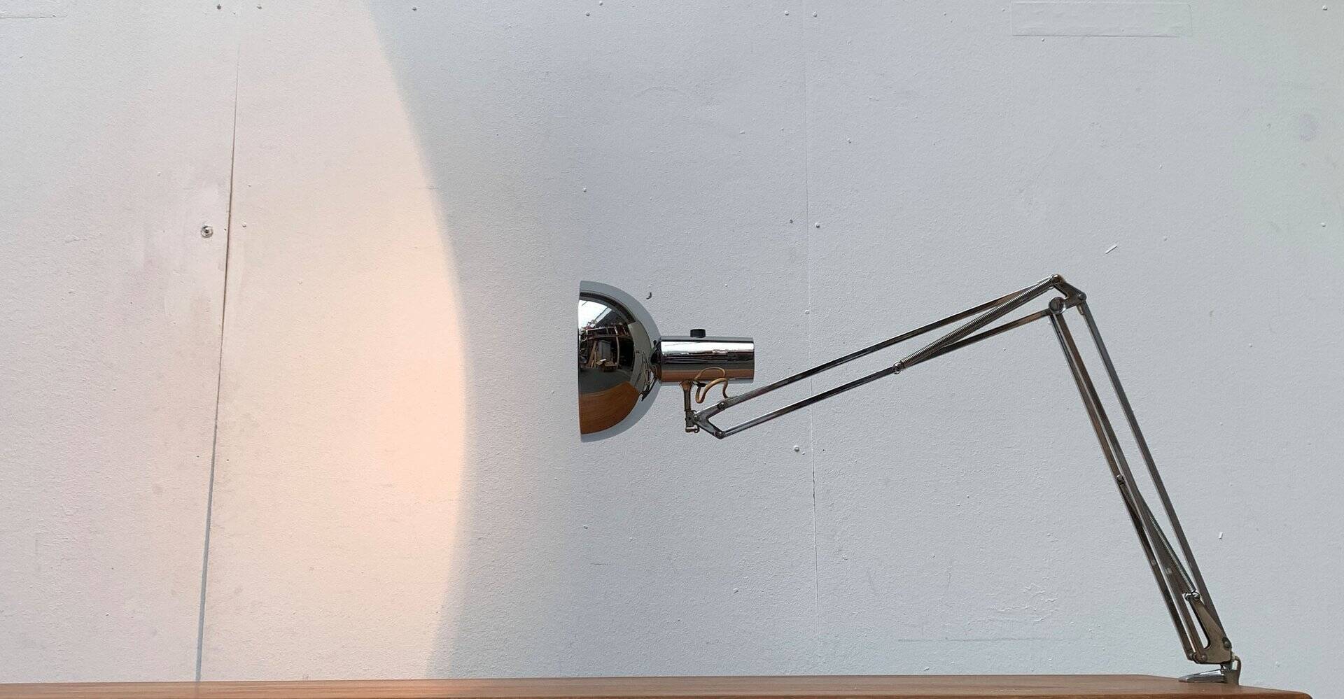 Louis Poulsen Chrome IT Desk Lamp, 1970s
