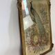 Cross-stitch tapestry in a Louis XVI style frame from around 1900.