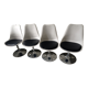 Set of 4 swivel tulip chairs