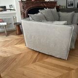 Sofa Paros 2 places Linen Gray