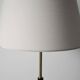 Scandinavian brass and black wood floor lamp, 1950s/60s