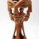 Terracotta sculpture by Jean Marais, the 3 faces, 1970