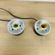 Pair of 70s space age mushroom lamps, Optelma