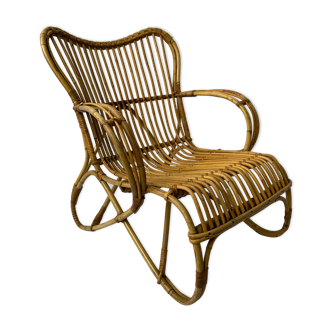 Rattan armchair