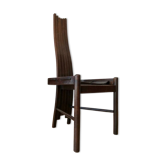 Chaise de renaissance en chêne de forme organique courbe à la vapeur, années 1960 - années 1970