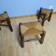 Set of three mulched stools