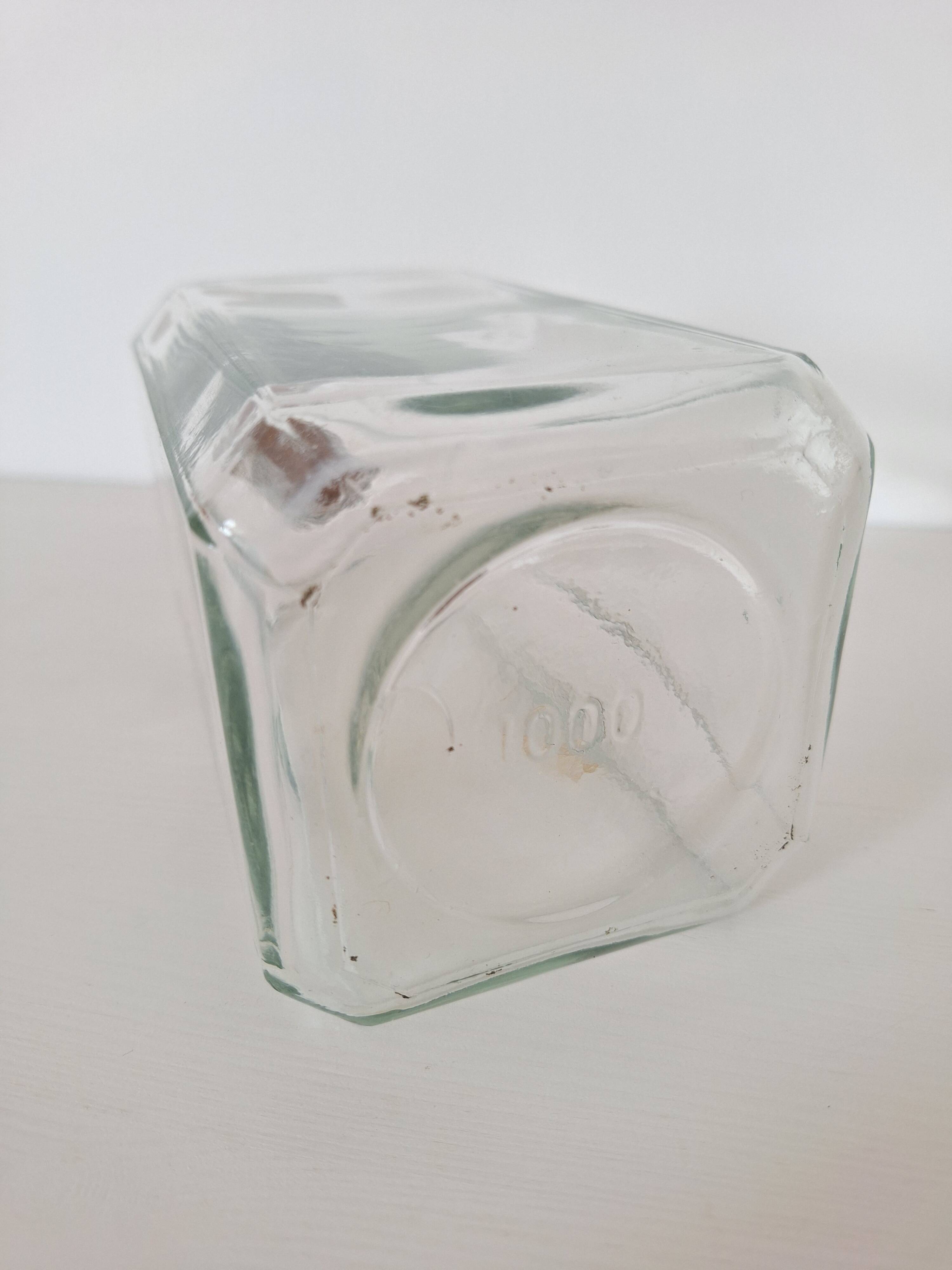 Glass bottle and cork stopper