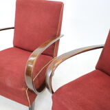 Paire de fauteuils conçus par Jindřich Halabala années 1950.