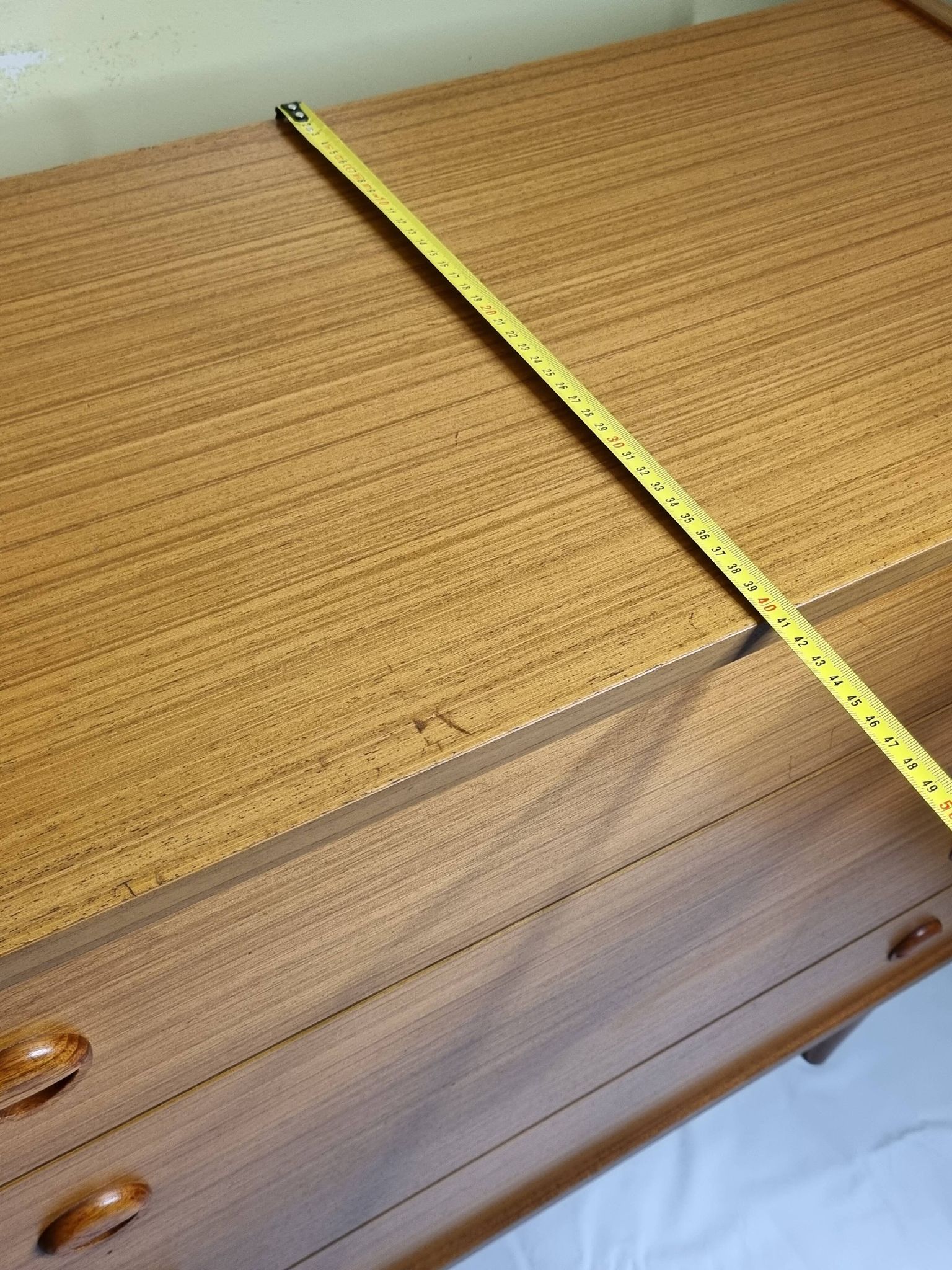 Vintage Scandinavian chest of drawers in teak and teak veneer, 1960s
