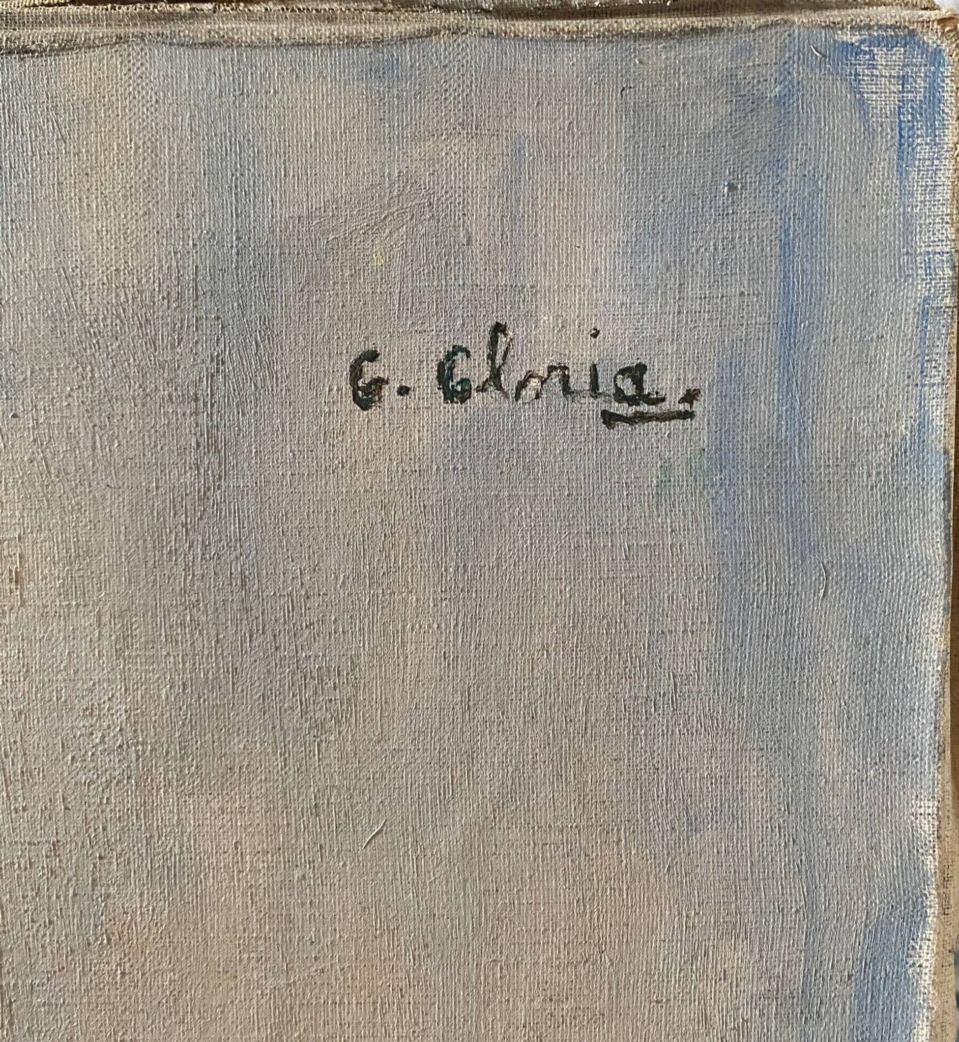 Tableau HST Belle maternité avec enfant endormi signée G. Gloria début XX°