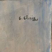 Tableau HST Belle maternité avec enfant endormi signée G. Gloria début XX°