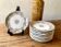 11 assiettes en faïence de Gien vintage