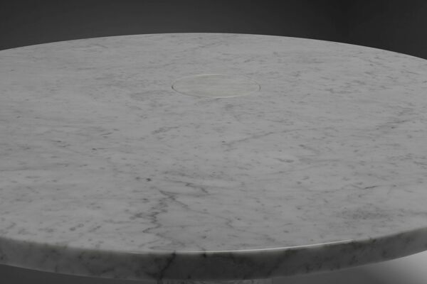Table à manger originale « Eros » en marbre de Carrare par Angelo Mangiarotti, Italie