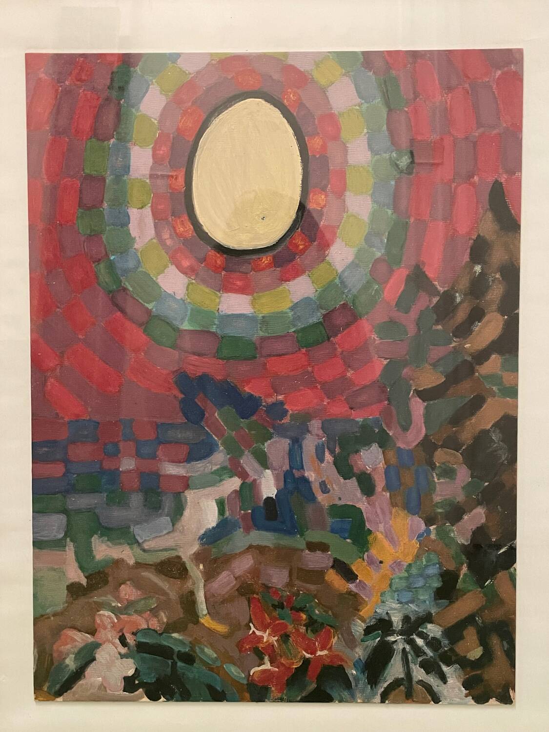 Abstract sun landscape 20th century