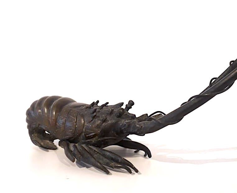 Bronze lobster Okimono Japan circa 1900