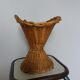 Rattan basket wicker vase cut