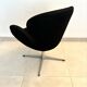 Fauteuil Pivotant Noir Style "Swan"