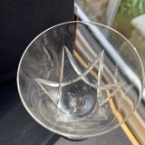 4 Verres à vin cristal taillé