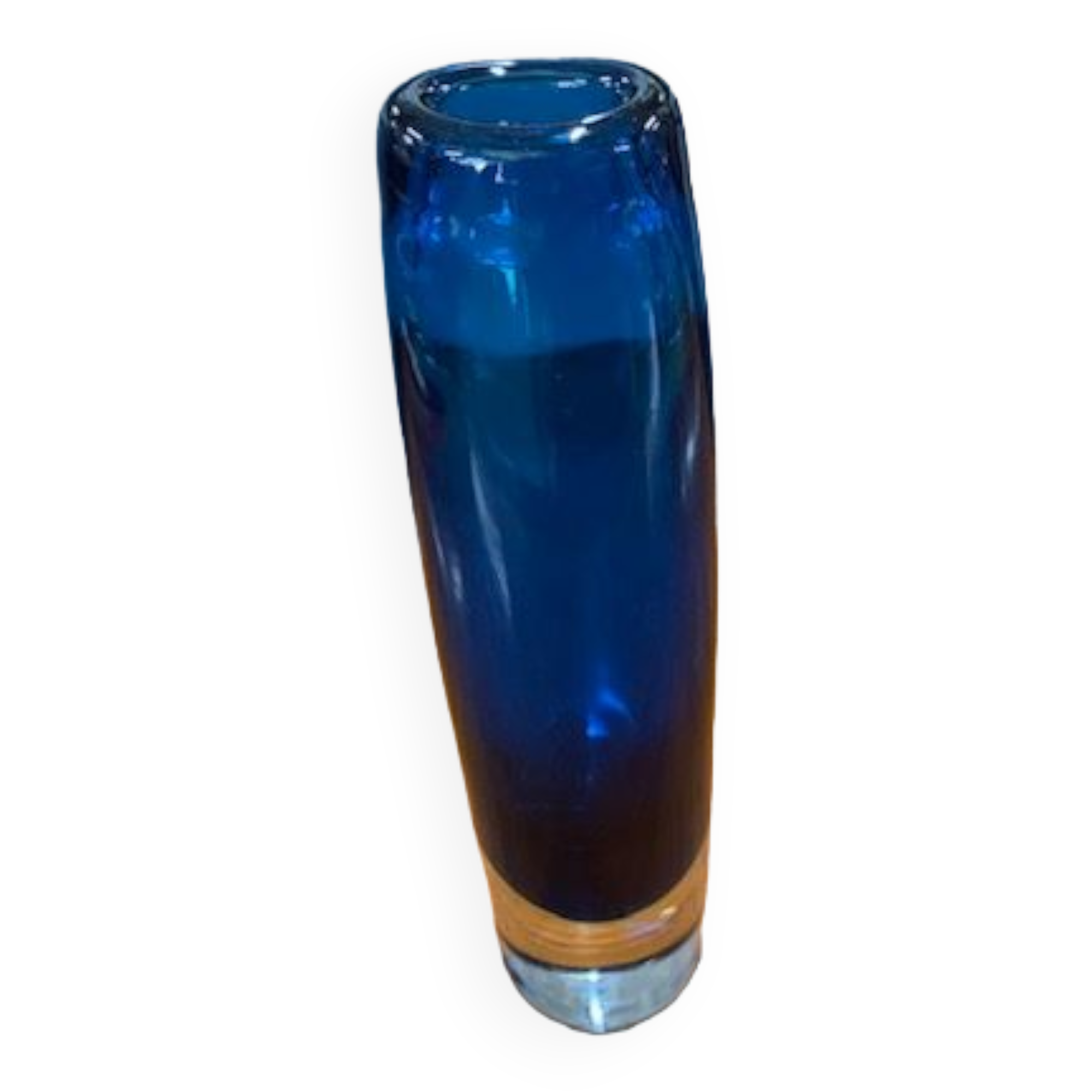 Design vase in glass and crystal