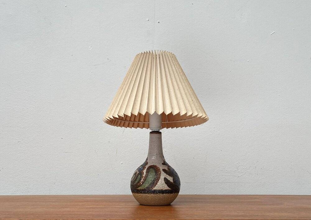 Mid-Century Danish Studio Pottery Model 3068 Table Lamp from Søholm, 1960s