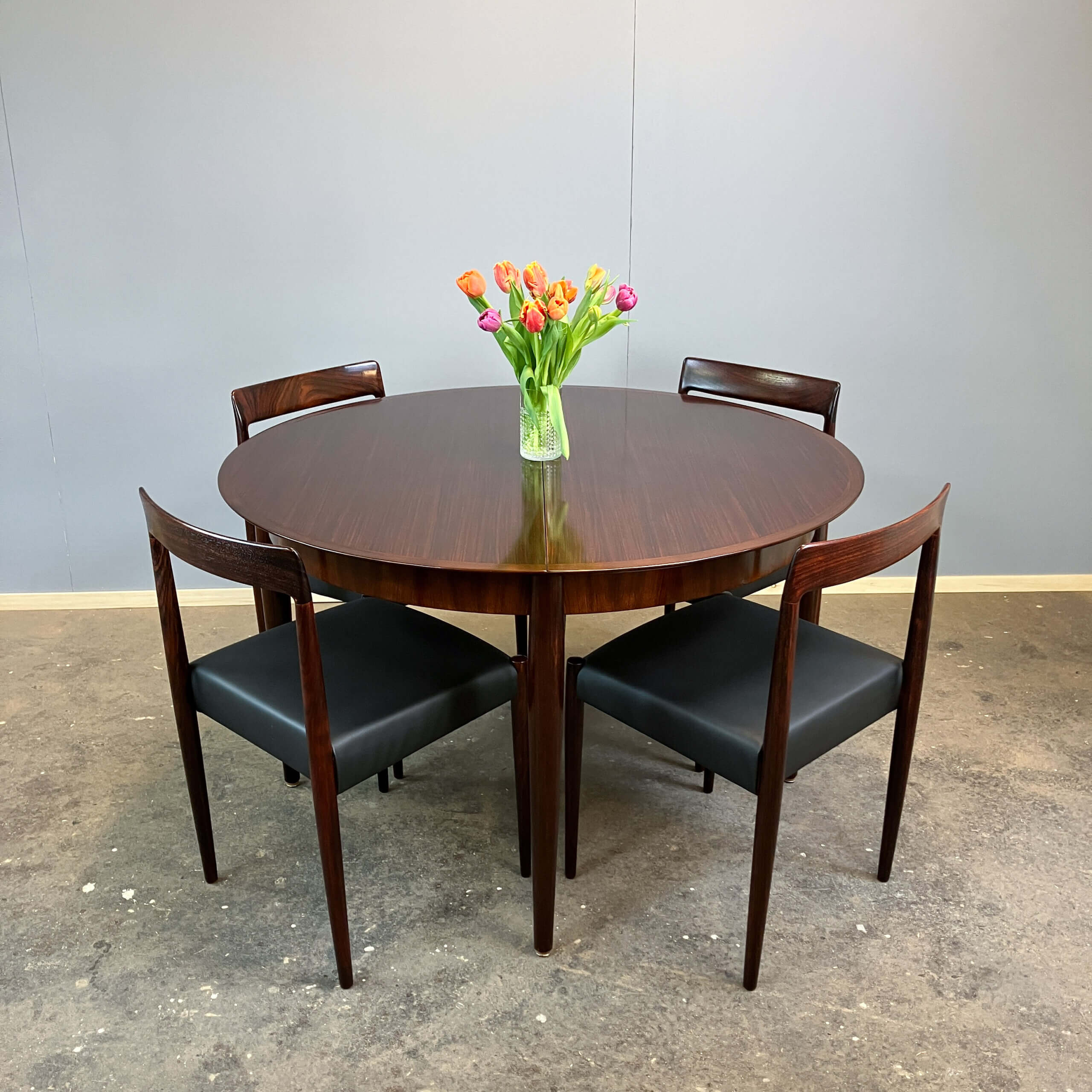 Extendable dining table by Lübke, rosewood, 1960s