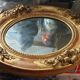 Oval mirror XIXth 43x56cm